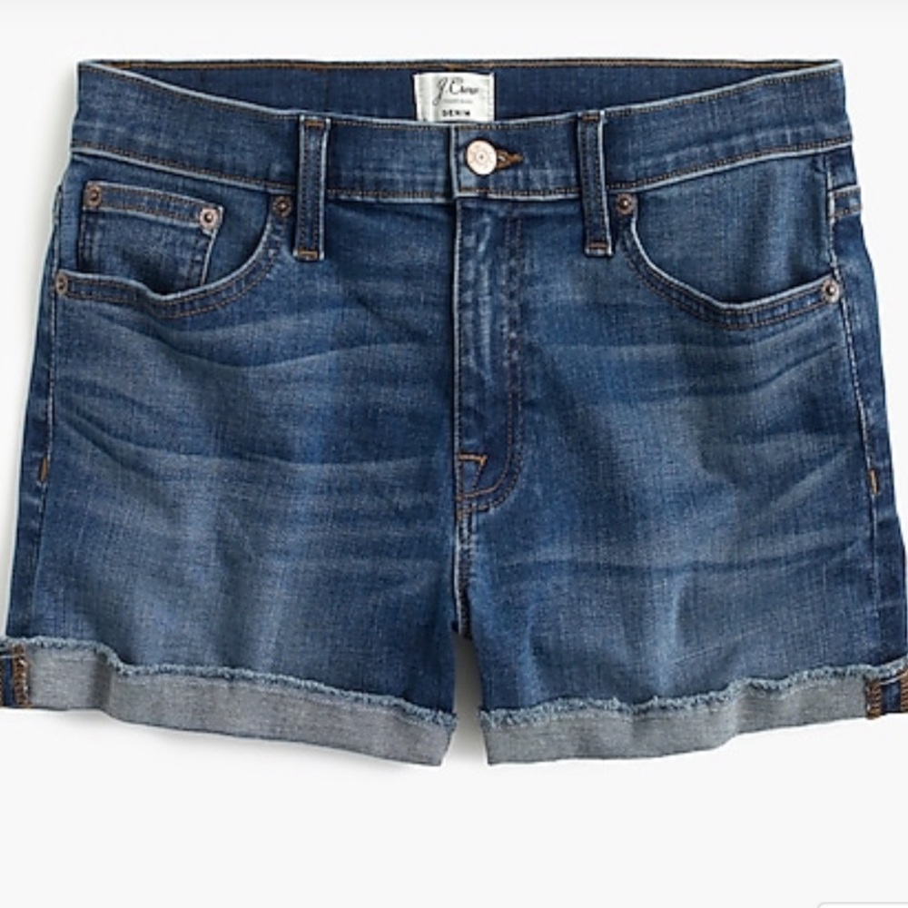 J. Crew Cuffed Denim Shorts